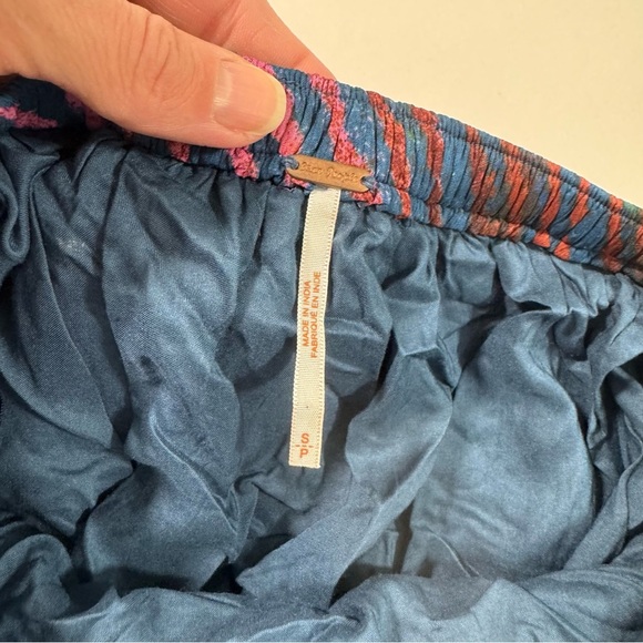 Free People True to You Navy Blue Print Maxi Skirt - Picture 5 of 7